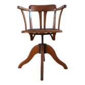 Rotating office chair in oak, 1930s