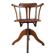 Siège de bureau rotatif en chêne, 1930s