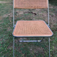 Suite de 5 chaises pliables cannages chrome 1970 Elios