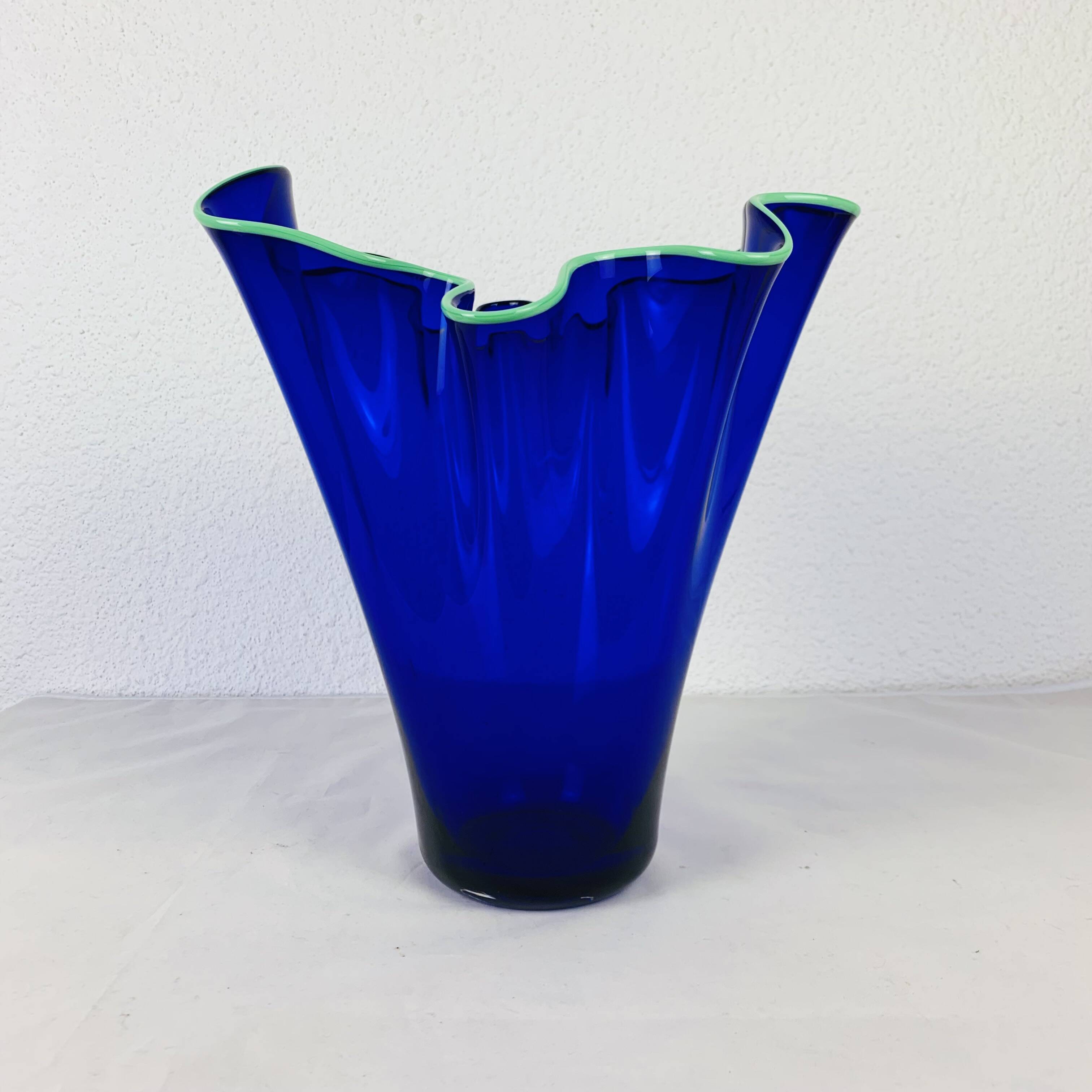 Murano glass handkerchief vase 32 cm