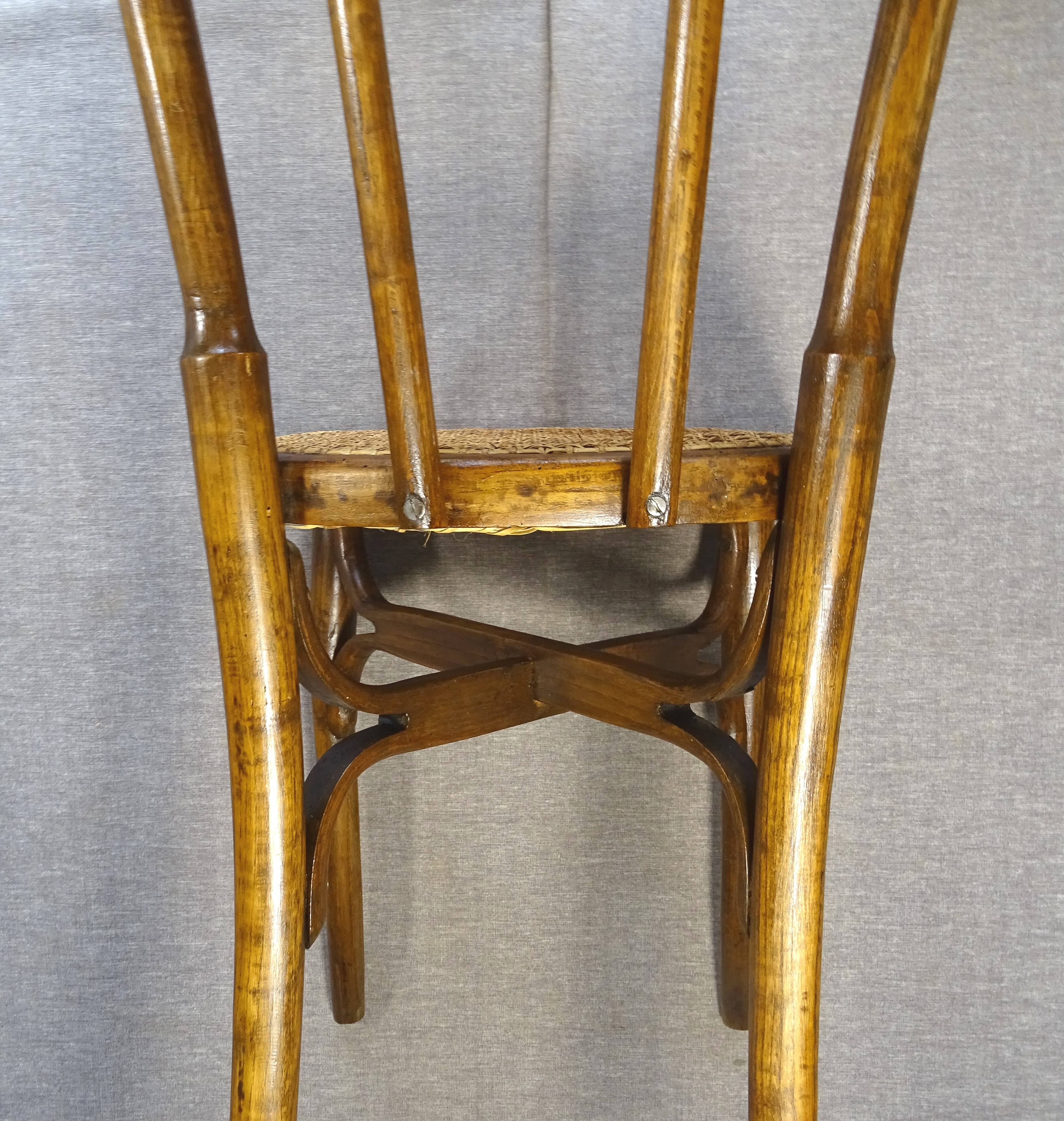 2 Cambier caned bistro chairs Belgium 1920 - No. 233 -