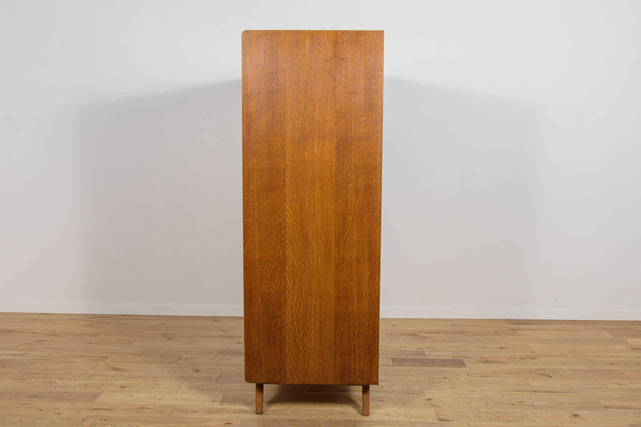 Mid-Century Walnut Wardrobe Designed by Bohumil Landsman for Jitona Soběslav, Czechoslovakia, 1960s