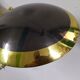Black brass desk lamp 1950 italy
