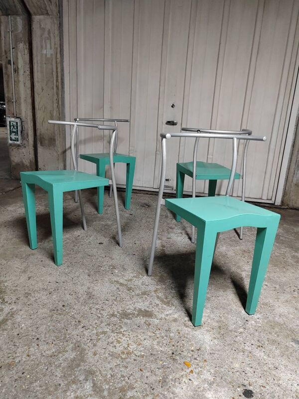 4 chaises Dr Glob Philippe Starck