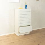 Expressive chest of drawers by interlübke, 1960s, white, seven drawers