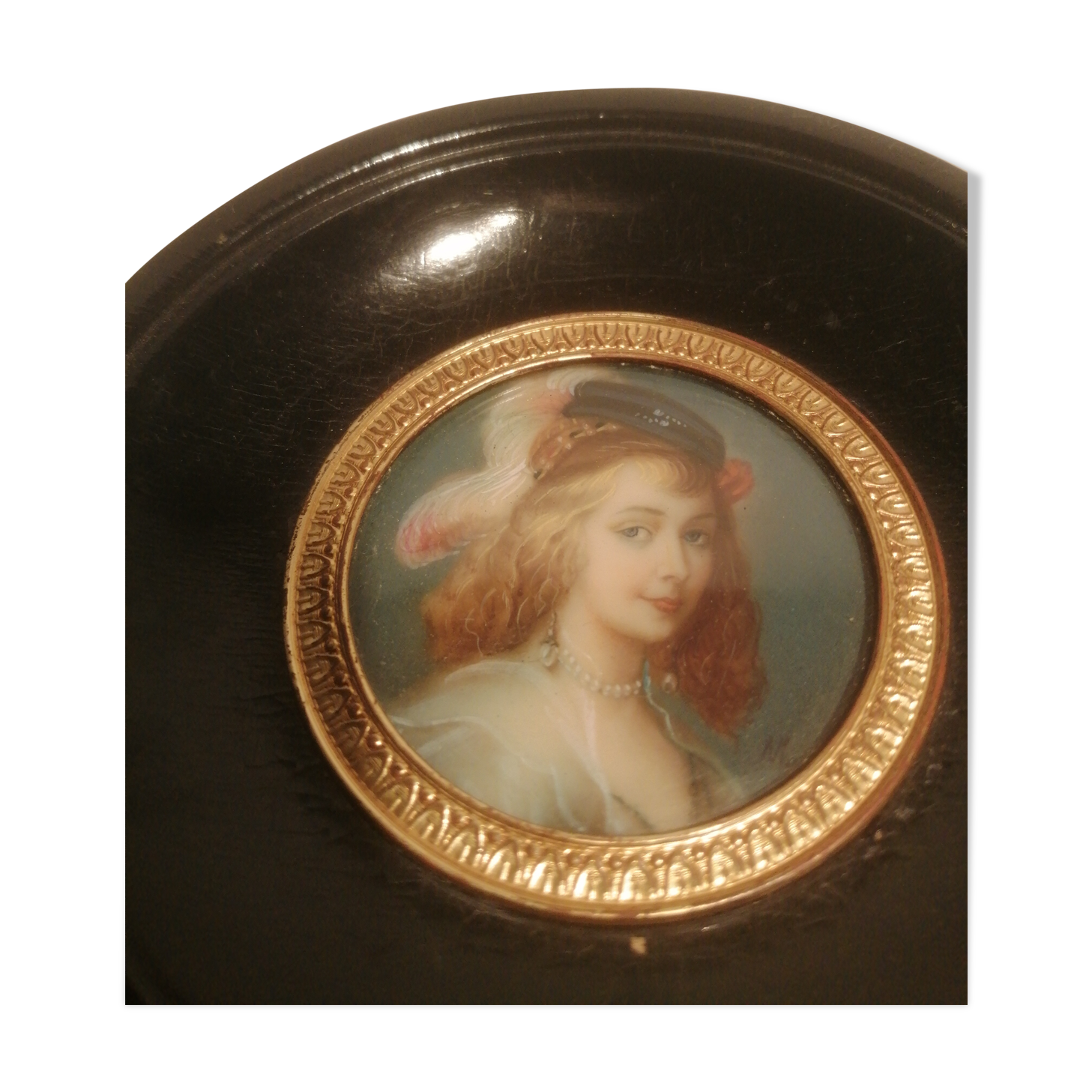 Miniature oil painting