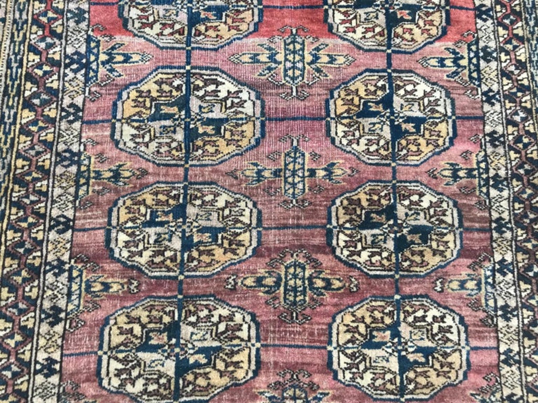 Ancient Turkmen carpet Little Bukhara