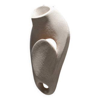 Coral 1 wall light in white stoneware