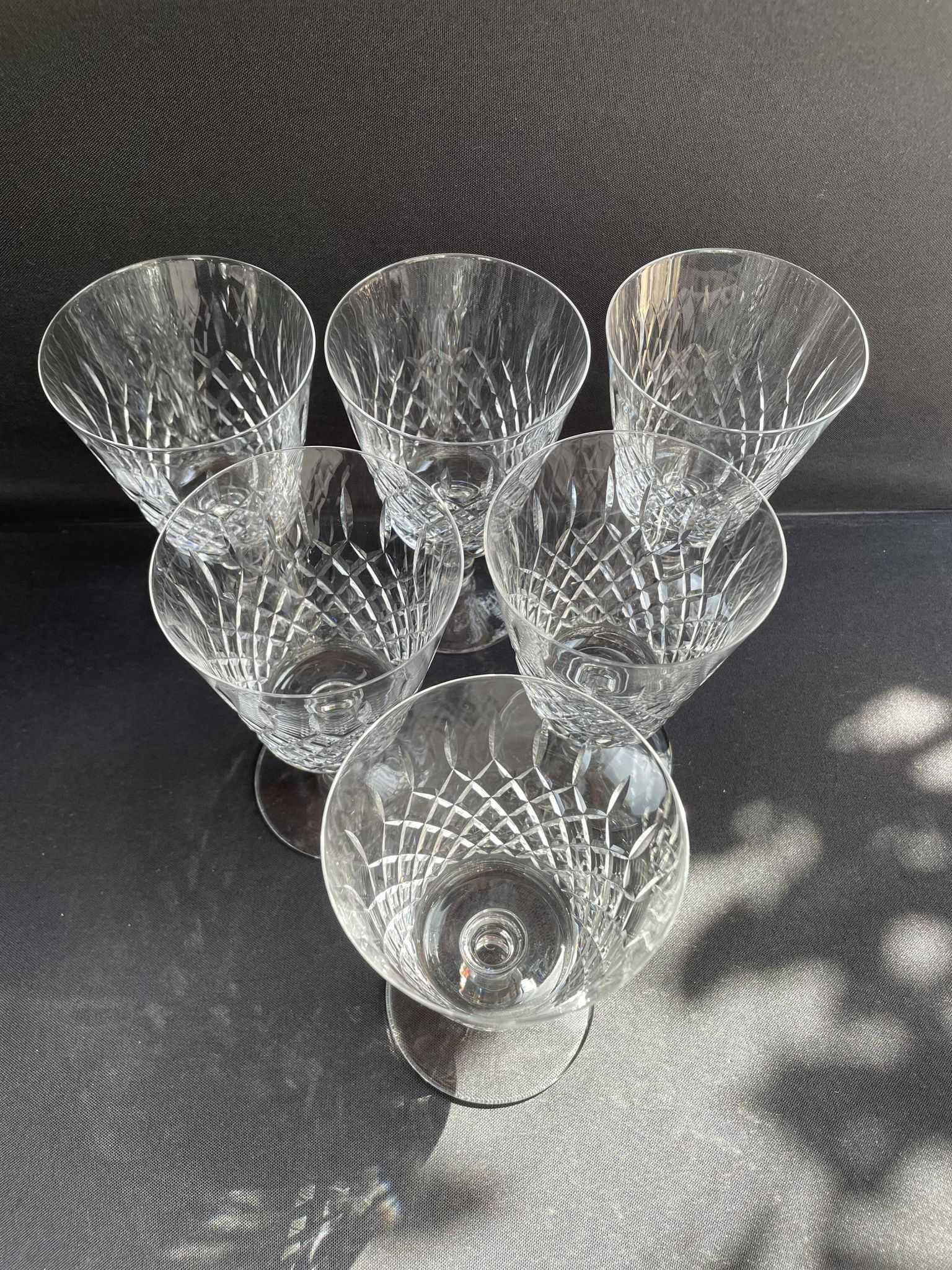 6 Verres à eau – Cristallerie de Lorraine à Lemberg (1925-1997)