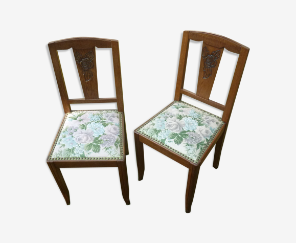 Lot de 2 chaises années 40 | Selency