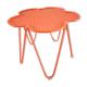 India Mahdavi coffee table for Monoprix perforated orange-pink coral