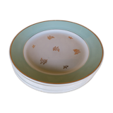 6 assiettes plates Luneville Badonviller