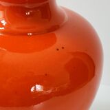 Vintage lamp foot 1960 ceramic orange