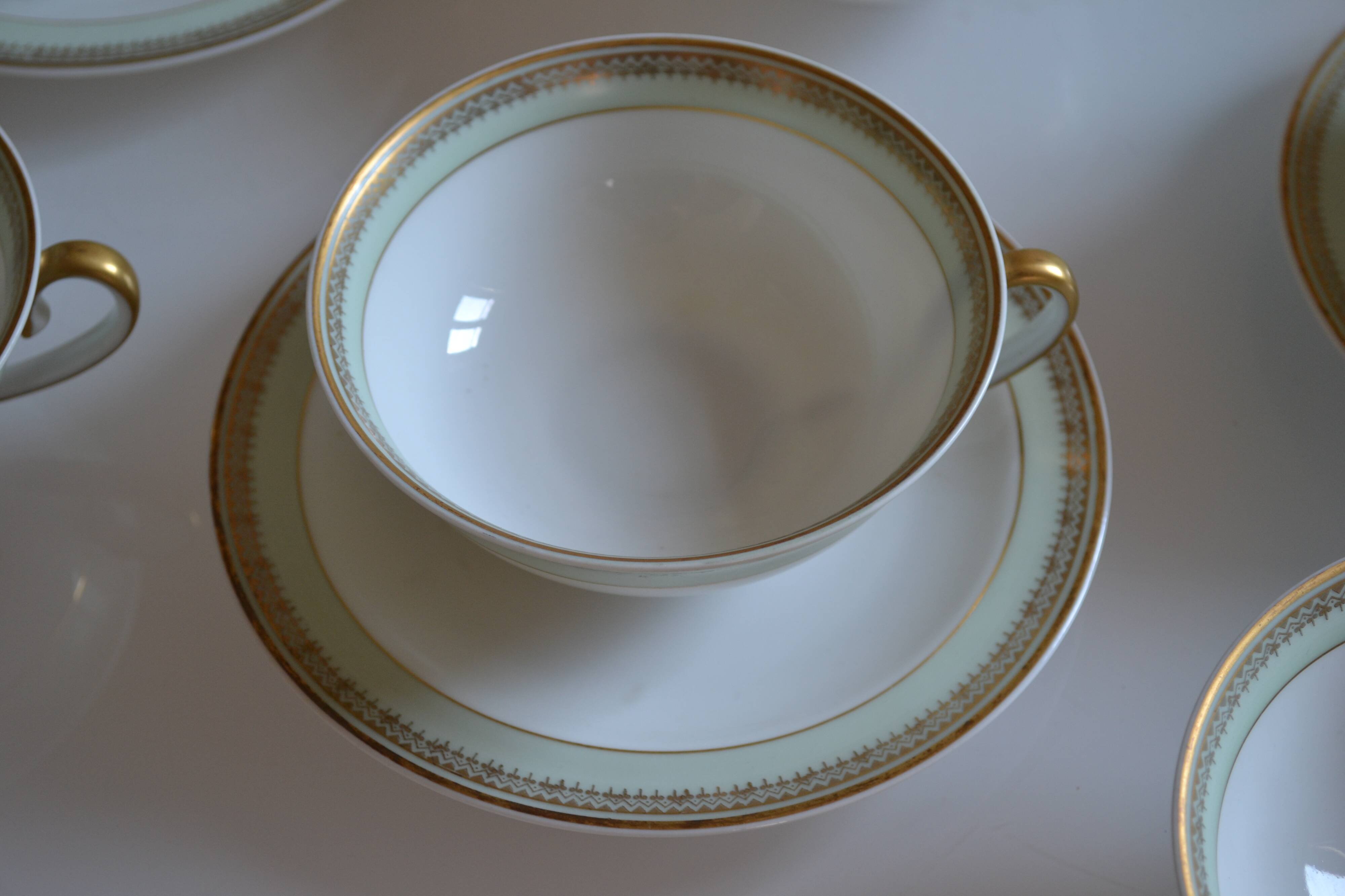Service à thé ou à café porcelaine de Limoges A. Giraud & Brousseau 1940