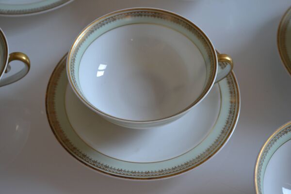 Service à thé ou à café porcelaine de Limoges A. Giraud & Brousseau 1940