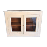 Two-door antique display cabinet