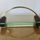 Rosewood, brass and glass centerpiece, art deco, 1930s-40s