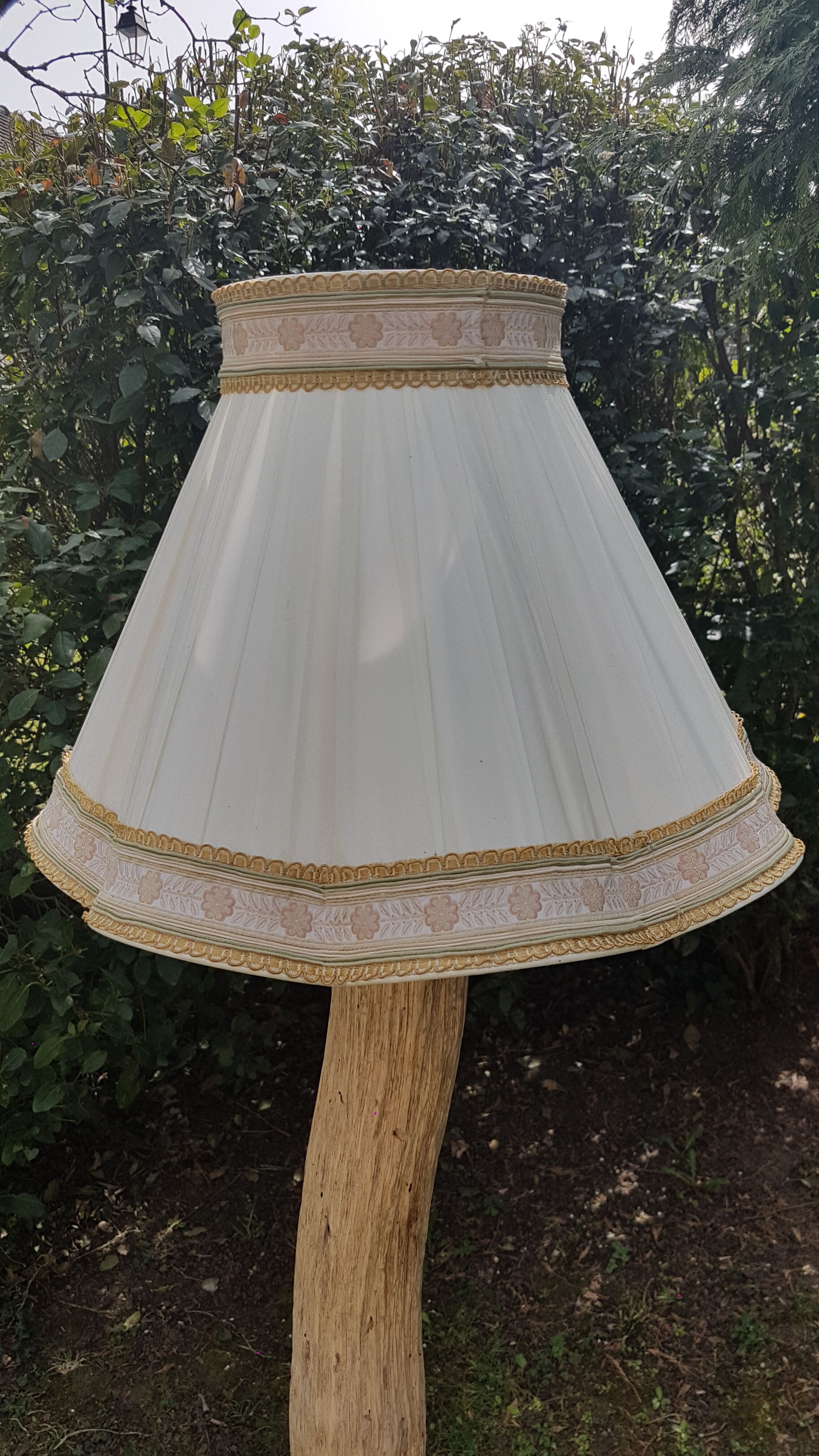 Handmade silk canvas lampshade