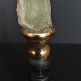 Cabinet of Curiosities green calcite on pedestal