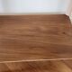 Side table with curved pink legs