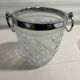 Chiseled glass ice bucket