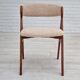 60s, Danish design by Henning Kjærnulf, reupholstered chair, model 71