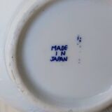 Porcelain sugar bowl with cobalt blue five-clawed dragon decor - Japan