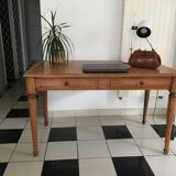 Bureau en bois 2 tiroirs