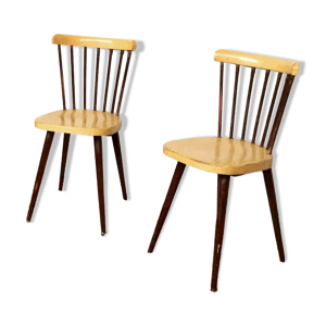 Paire de chaises Baumann bistrot