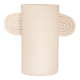 White amber ceramic vase - oustao