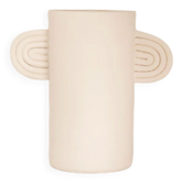 White amber ceramic vase - oustao