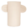 Vase en céramique ambre blanc - oustao