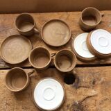 Cups in stoneware vintage
