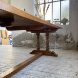 3m oak table from 1950 with its extensions