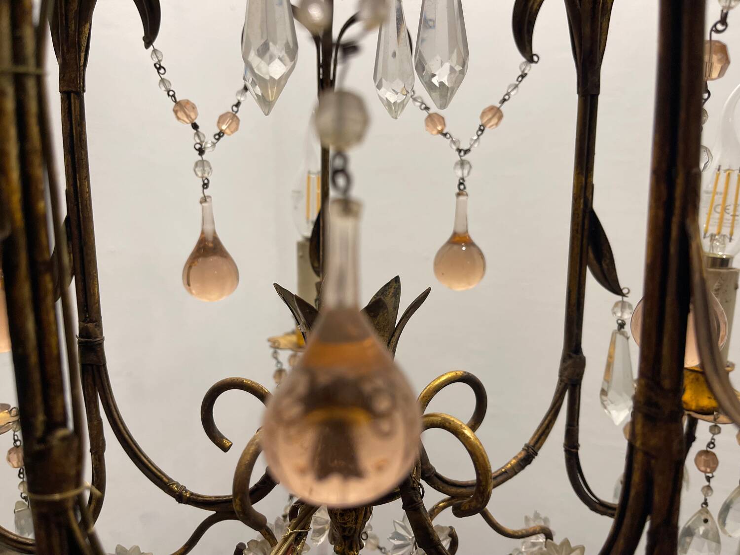 Florentine Murano Glass Drop Chandelier