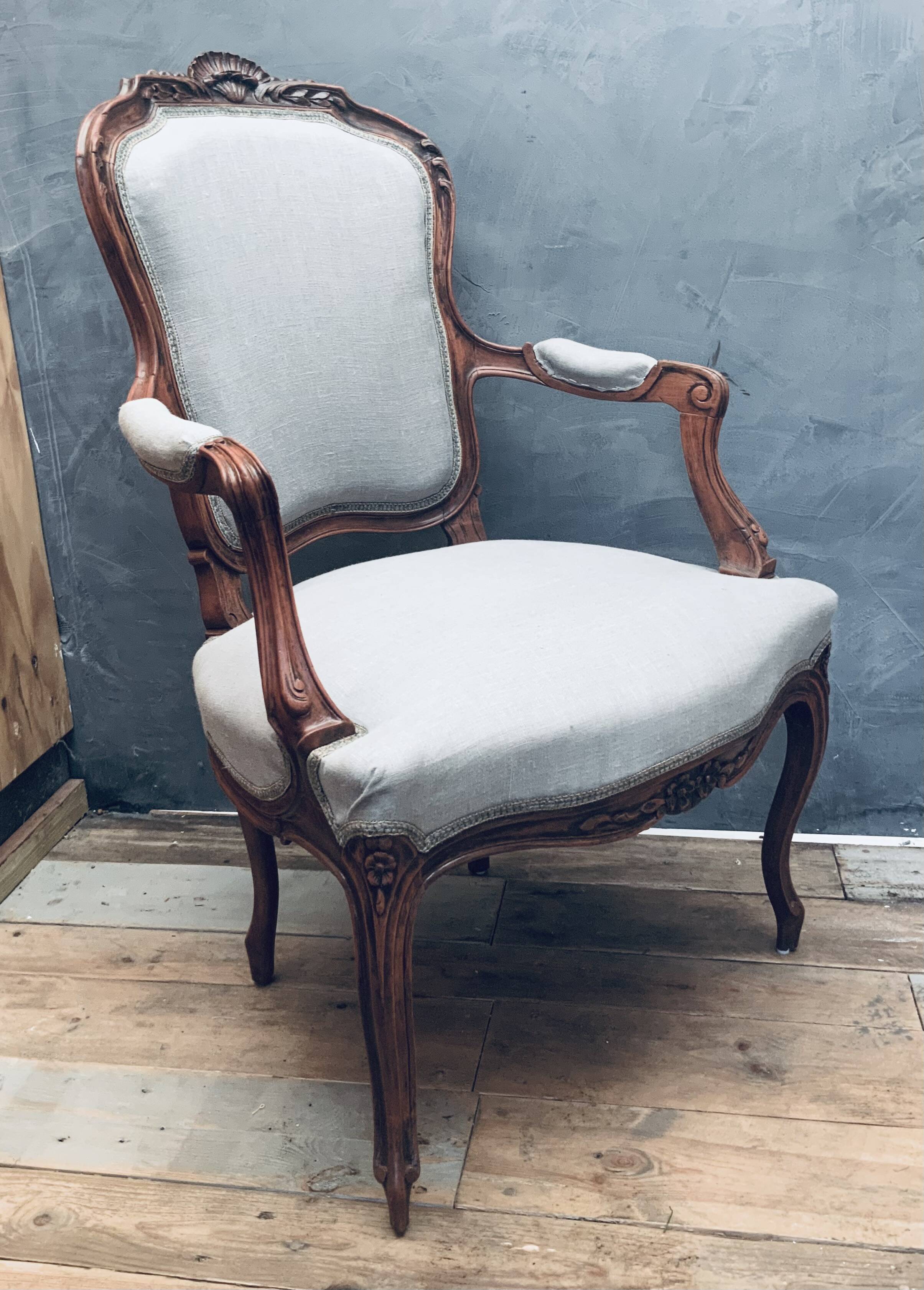 Antique 19th century armchair Louis XVI style