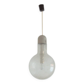 Vintage 1970s Peill and Putzler bubble glass pendant light