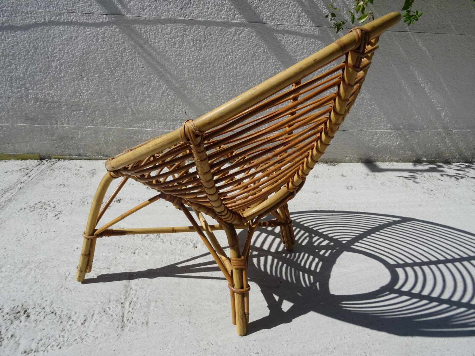 Rattan chair basket
