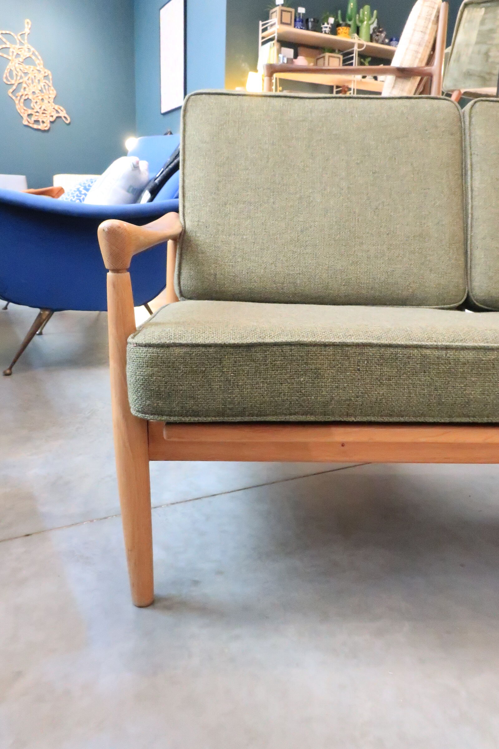 Scandinavian couch in the 1960s design Eric Wortz