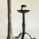 Pair of Brutalist Vintage Steel Candlesticks