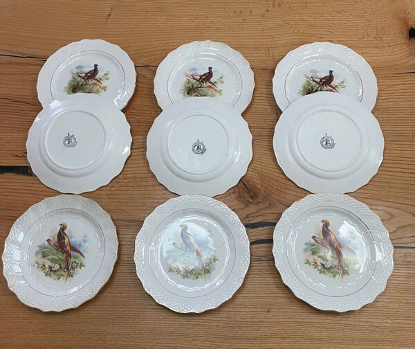 9 assiette à dessert en céramique hamage moulin des loups