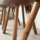 Set of 4 Savoyard pine chairs from the 60s