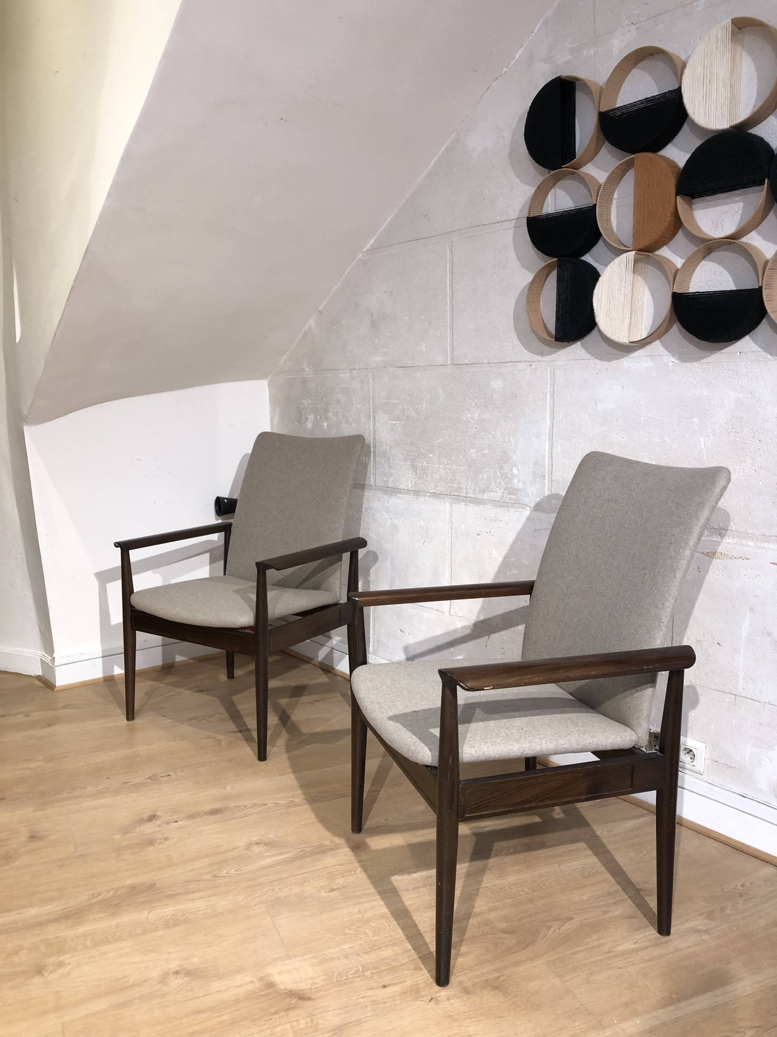 Pair of Finn Juhl armchairs