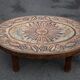 Coffee table lava stone