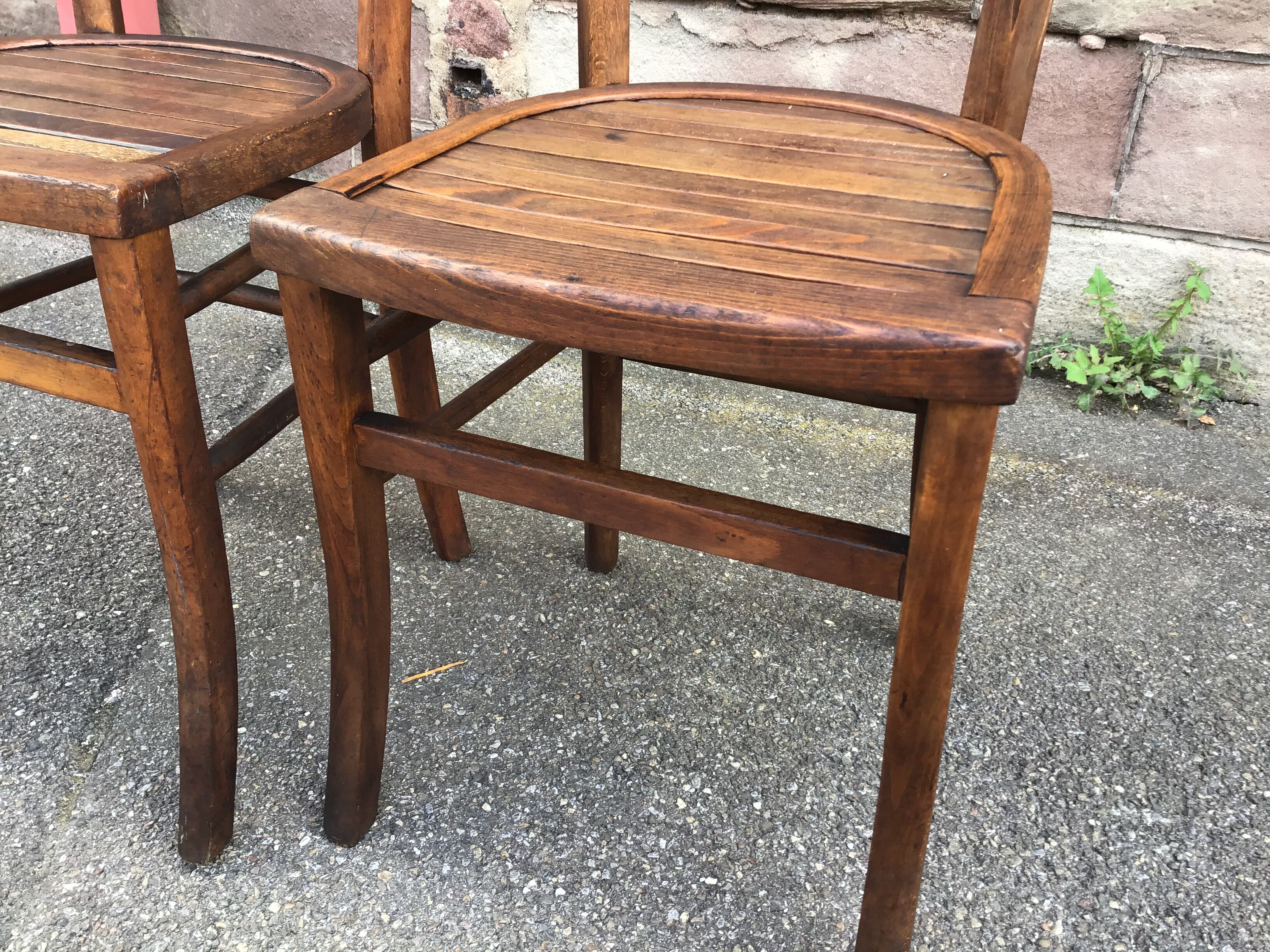 Pair of bistro chairs