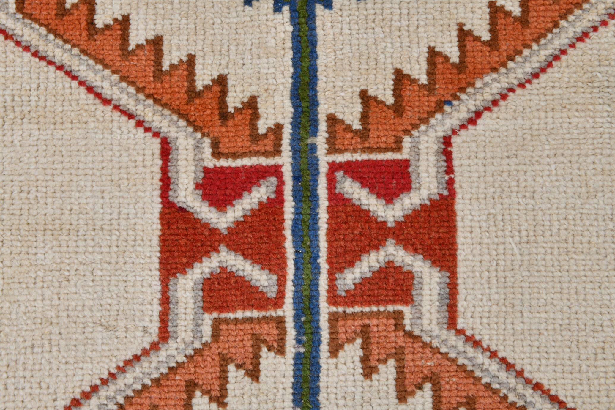 3x11 geometric oushak runner rug,97x348cm