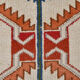 Tapis géométrique Oushak runner, 97x348cm