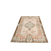 Geometric Handknotted Wool Rug