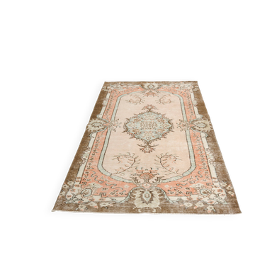 Tapis en laine noué à la main géométrique