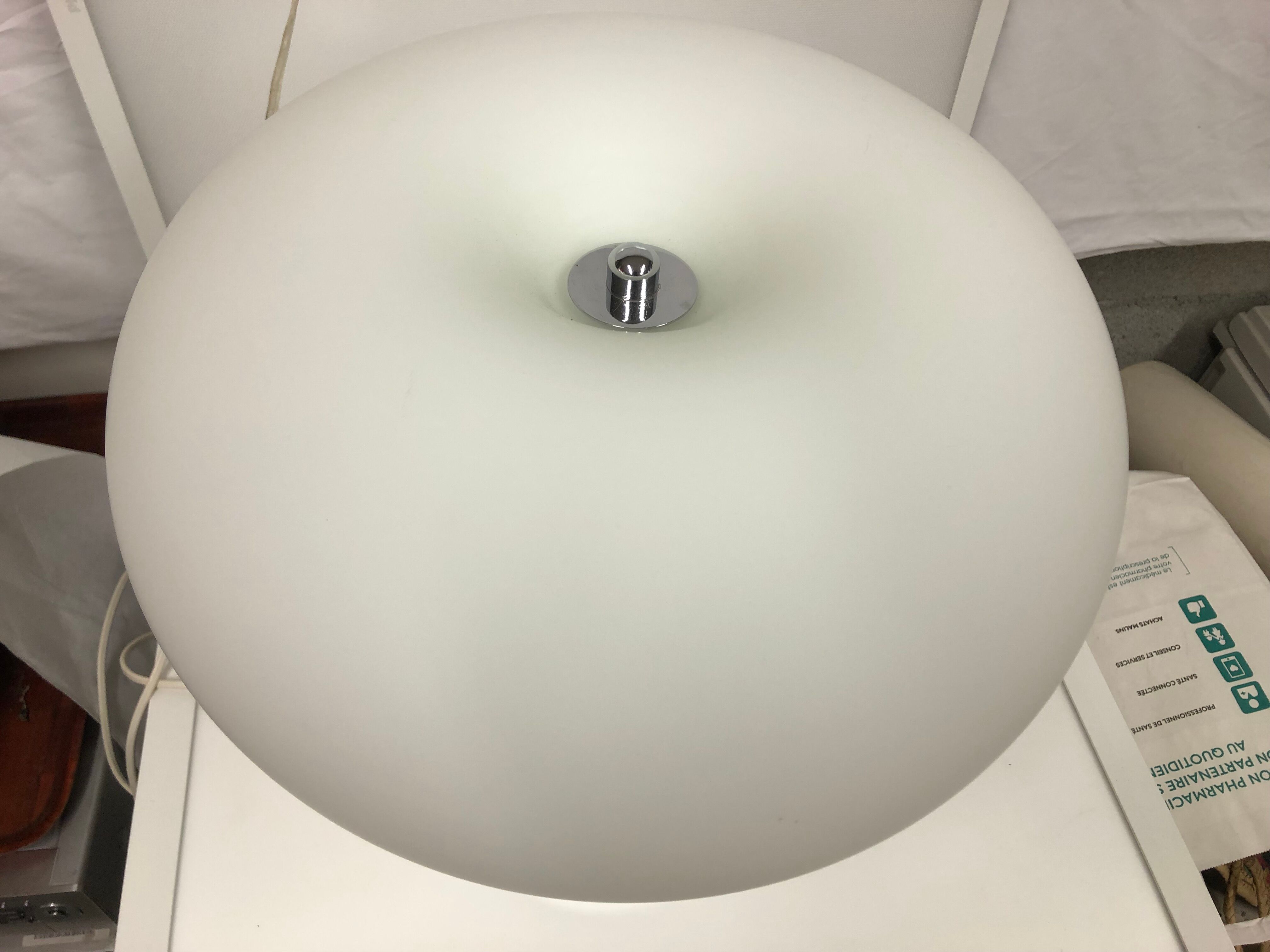 Lampe champignon design 1970